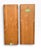 Pair of Large Mid-Century Modern Walnut and Cane Wall Mirrors by R-Way Furniture For Sale - Image 10 of 13