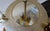 Frosted Glass and Brass Pendant Lamp from Doria Leuchten, 1970s For Sale - Image 4 of 15