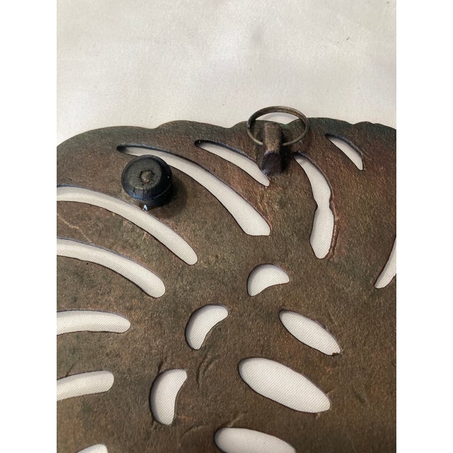 Vintage Copper Chicken Trivet Folk Art Design For Sale - Image 11 of 12