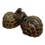Pair of Antique Japanese Hand Crafted Quail Figures For Sale