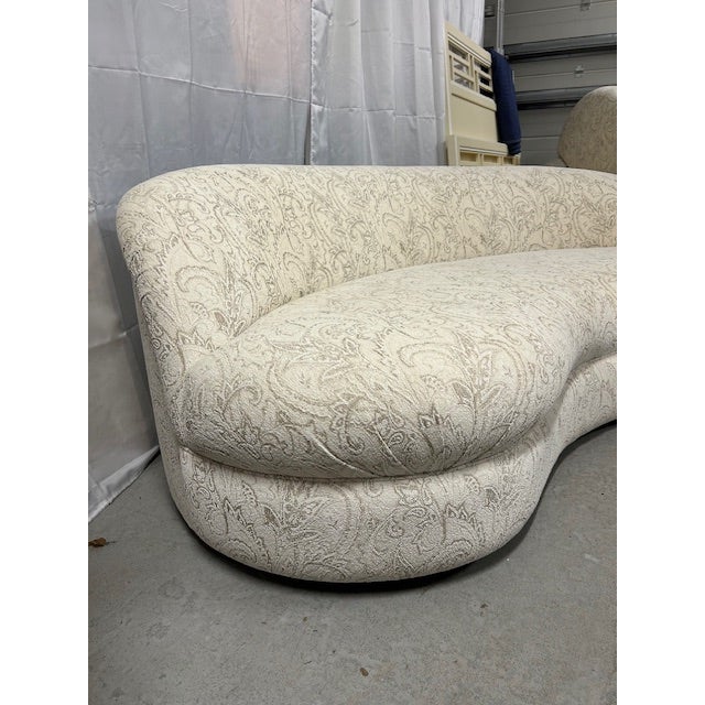 Late 20th Century 20th Century Kagan Style Curved Sofa For Sale - Image 5 of 6
