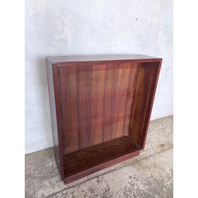 Mid-Century Handmade Teak Open Bookcase or Display Cabinet For Sale - Image 4 of 10
