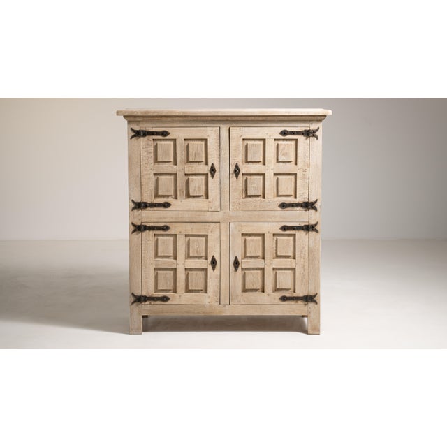 1970s Brutalist Oak Buffet For Sale - Image 13 of 15