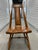 A beautifully handcrafted set of four solid maple dining chairs, blending rustic charm with streamlined mid-century...