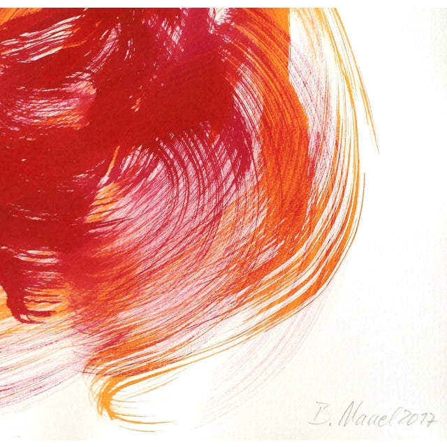 2010s Abstract "The Red Cloth 128" Original Artwork by Bettina Mauel For Sale - Image 5 of 6