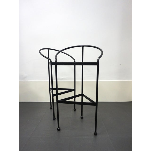 Postmodern Vintage High Stools, 1986, Set of 2 For Sale - Image 3 of 14