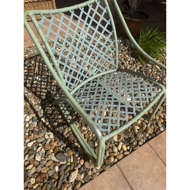 Metal 1960s Brown Jordan "Tamiami" Woven Rocking Chair, Attributed For Sale - Image 7 of 14