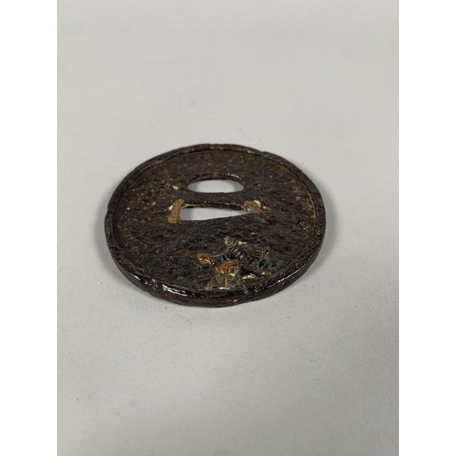 17th Century Tsuba Maru-gata Edo period (1603-1868) Japan 17th Century For Sale - Image 5 of 6