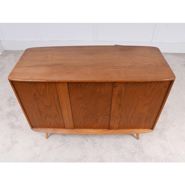 Gold Mid-Century Oak Sideboard from Ercol, 1960s For Sale - Image 8 of 10