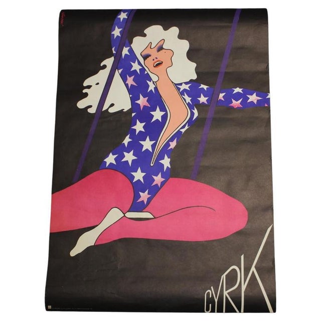 Janowski Witold, Circus Trapeze Girl, 1975, Print For Sale - Image 10 of 10
