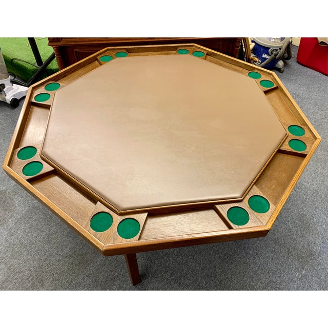 20th Century Kestell 57” Octagonal Poker Table Chairish