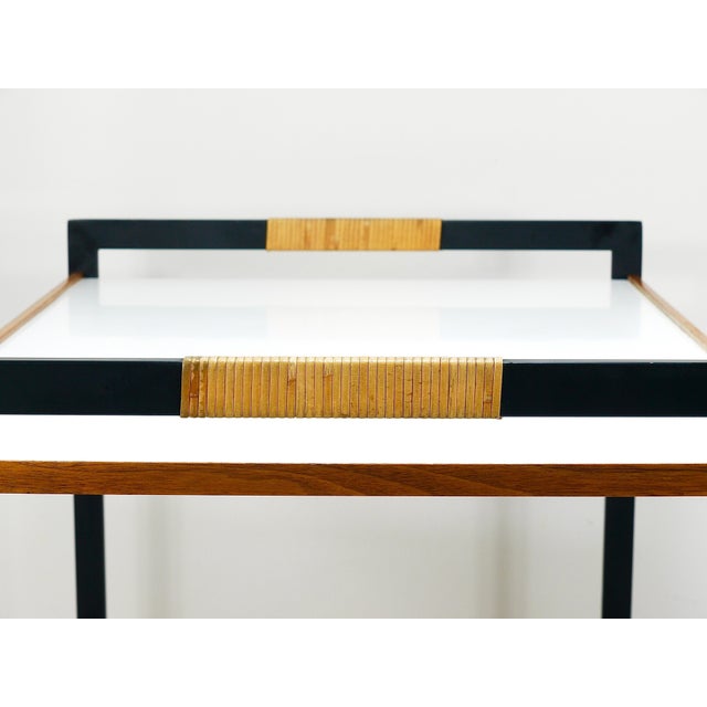 Vintage Austrian Bar Cart Drinks Trolley by Carl Auböck, 1960s For Sale - Image 3 of 18