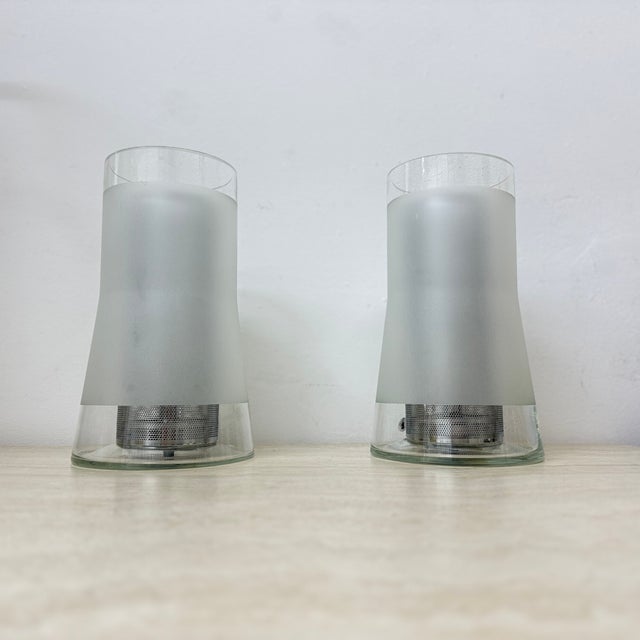 Vintage Table Lamps in Frosted Glass with Diffuser from Ikea, 1980s, Set of 2 For Sale - Image 14 of 18