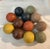 Stone Bowl With 12 Decorative Colorful Balls For Sale - Image 11 of 13
