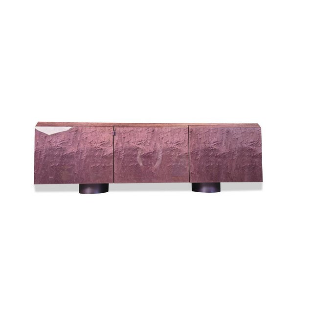Burl Wood Sideboard by Giovanni Offredi for Saporiti, 1970s For Sale - Image 11 of 15