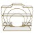 Decorative Gold Gilt Wrought Iron Glass Shelves Étagère For Sale - Image 13 of 13