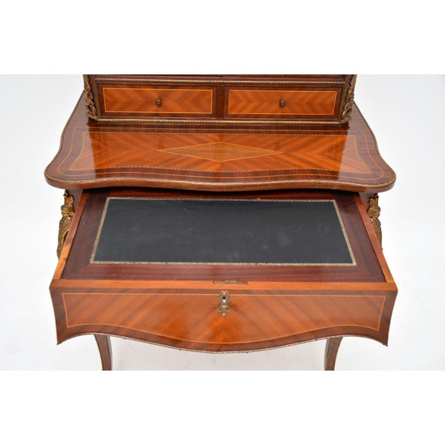 French Ormolu Mounted Writing Desk, 1930s For Sale - Image 9 of 13