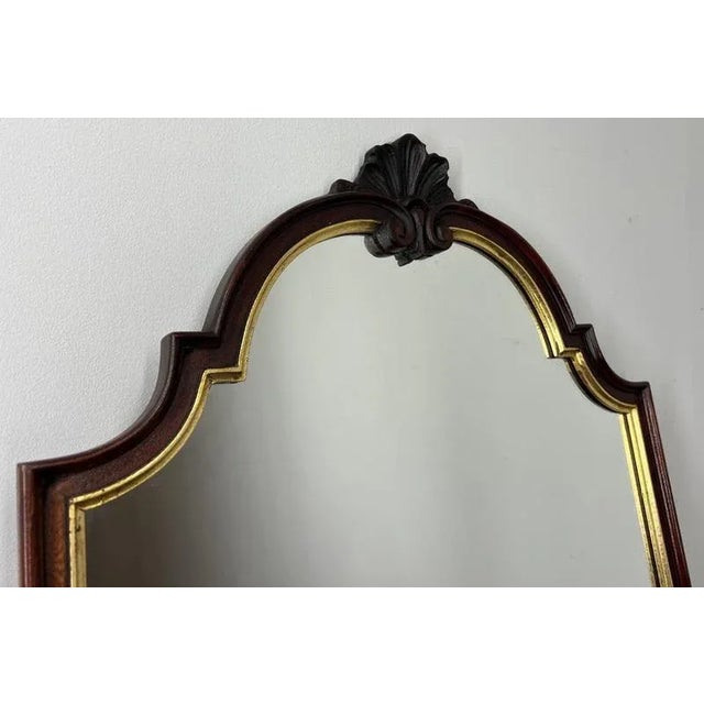 Vintage French Gilt Wall Mirror with Ornate Frame For Sale - Image 5 of 10