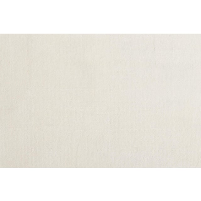 Contemporary Rug & Kilim’s Oversized Contemporary Textural Solid Rug in White Tones-14x15 For Sale - Image 3 of 7