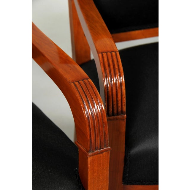 Wood Antique French Armchairs, 1830, Set of 6 For Sale - Image 7 of 11