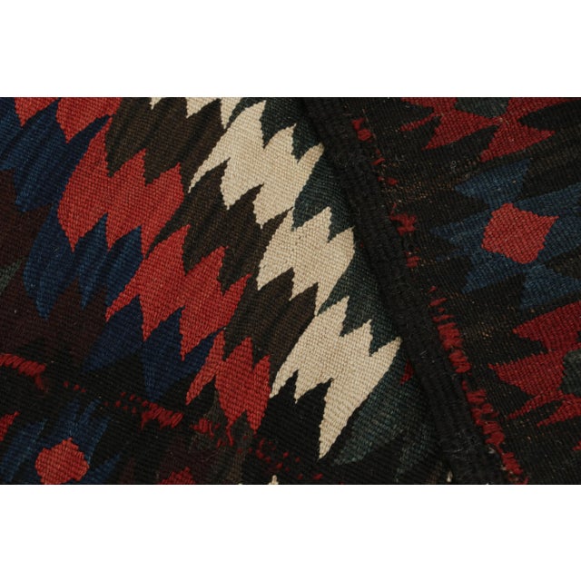 Textile Vintage Kilim With Red, Teal and Blue Geometric Patterns, From Rug & Kilim For Sale - Image 7 of 7