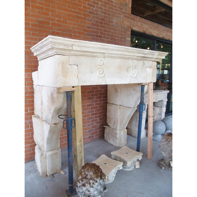 Large Louis XIII Chateau Fireplace Mantel From La Meuse, France, 17th Century For Sale - Image 13 of 18