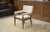 Wood Vintage Art Deco Lounge Chair in Ash and Ecru Boucle Fabric by Pierre Gouffé, 1940s For Sale - Image 7 of 14