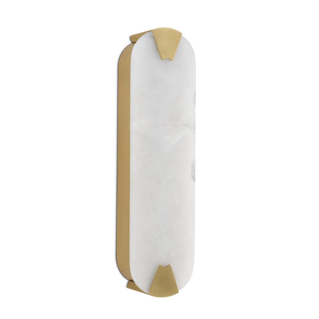 Contemporary Houston Alabaster Linear Sconce For Sale - Image 3 of 7