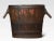 Wood Oval-Shaped Log Bin with Oak Frame and Iron Bands For Sale - Image 7 of 7