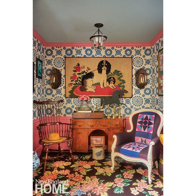 Late 19th Century Late 19th Century Custom Quilt Upholstery Victorian Club Chair For Sale - Image 5 of 5