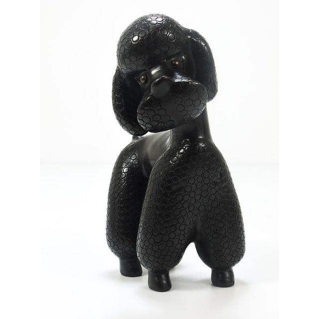 Dog Poodle Figurine attributed to Leopold Anzengruber, Austria, 1950s For Sale - Image 12 of 17