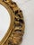 Gold Large Circular Wall Mirror in Carved Gilded Wood, 1940s For Sale - Image 8 of 12