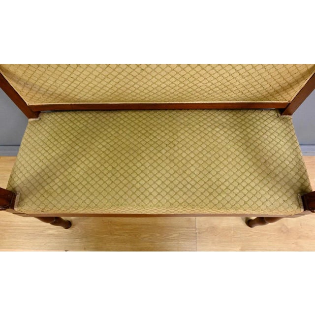 Landing Sofa in Mahogany For Sale - Image 4 of 18