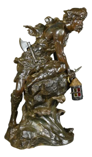 Large Regula Pirate Lamp by A. Foretay, Early 1900s