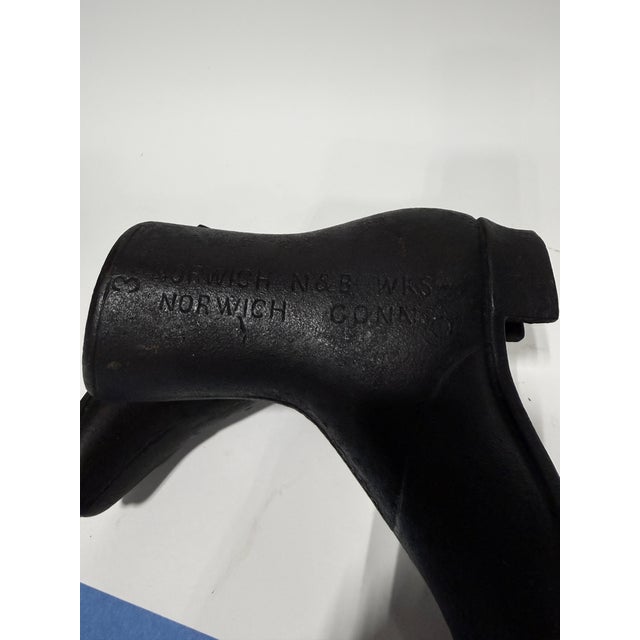 Pair, Victorian Cast Iron Mannequin or Boot Forms C. 1880 American For Sale - Image 4 of 7