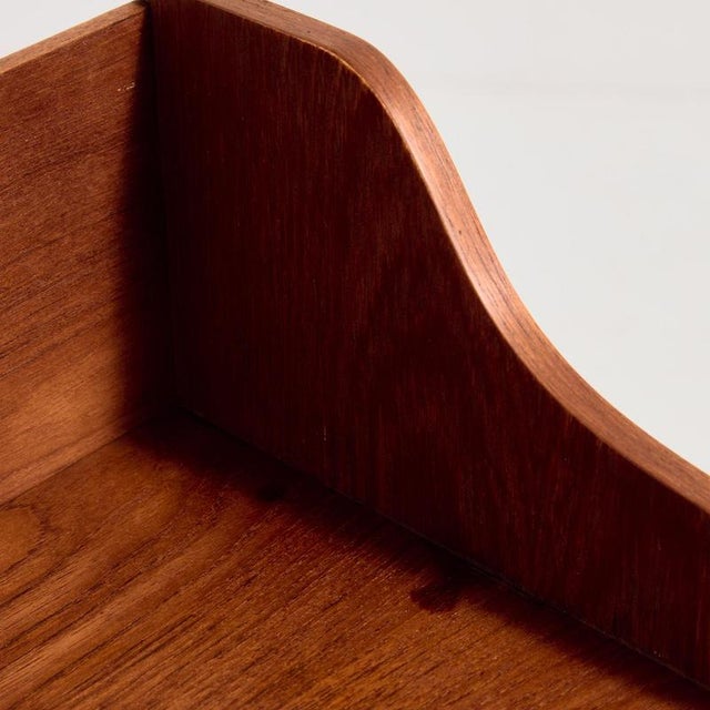 Brown Vintage Teak Nightstand, 1960s For Sale - Image 8 of 12