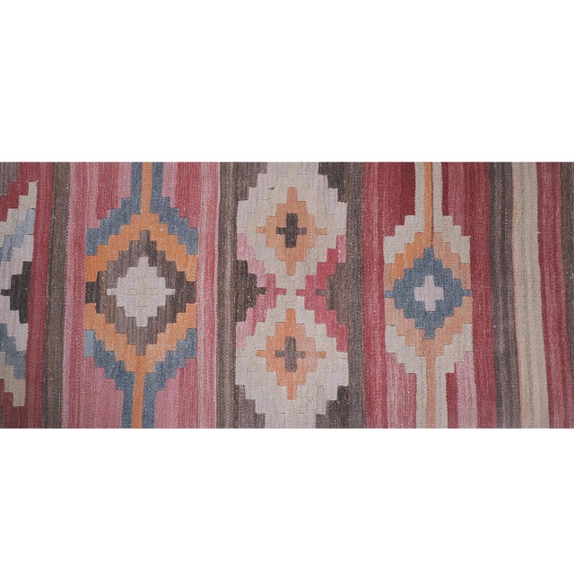 1960s 1960s Vintage Turkish Long Kilim Runner 2'6'' X 21'8'' For Sale - Image 5 of 13