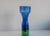 Mid-Century Modern Scandinavian Bright Blue and Emerald Green Glass Vase from Borgström Åseda, Sweden For Sale - Image 11 of 11