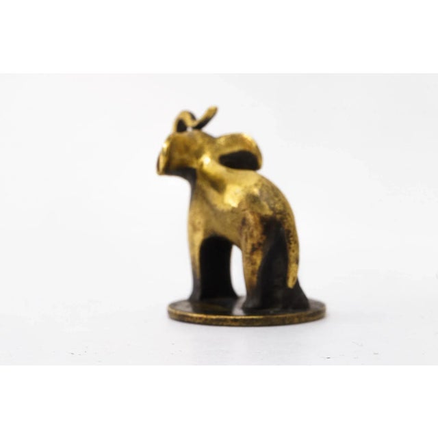 Mid-Century Modern Elephant Figurine by Richard Rohac, Vienna, 1950s For Sale - Image 3 of 8