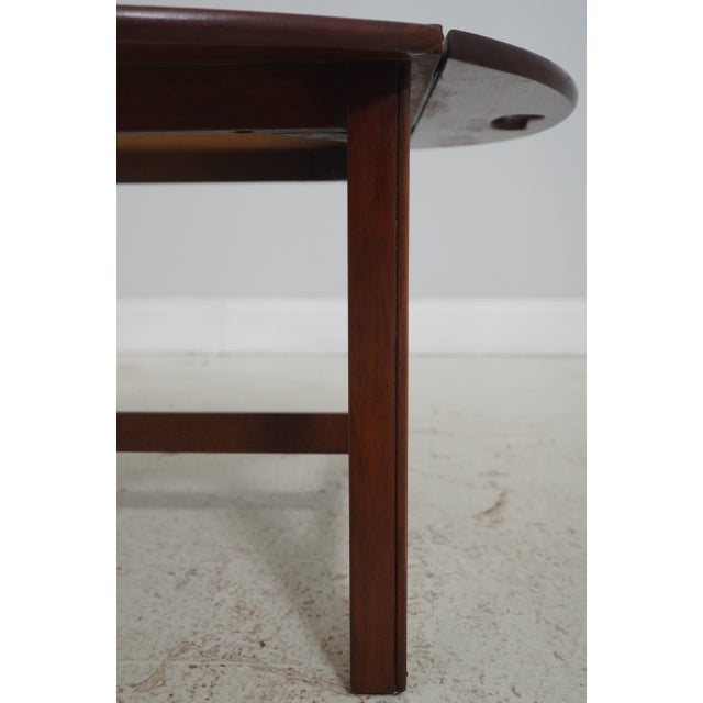 Brown Vintage Mahogany Butler’s Tray Coffee Cocktail Table For Sale - Image 8 of 16