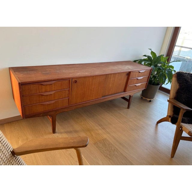 Brown Vintage Danish Sideboard, 1950s For Sale - Image 8 of 9