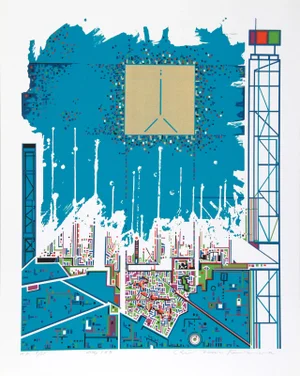 Risaburo Kimura, City 362, Serigraph
