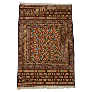 Nomadic Sumakh Kilim Rug, 1950s For Sale