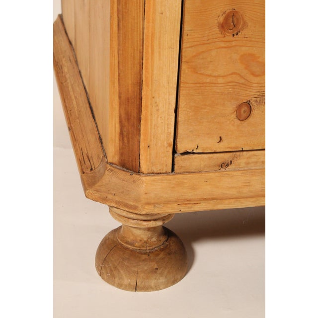 Camel Continental Country Pine Chest of Drawers For Sale - Image 8 of 11