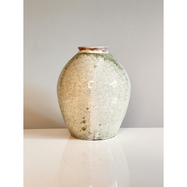 Green Gradient Studio Ceramic Vase, Germany, 1976 For Sale - Image 4 of 15
