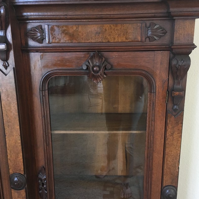 19th Century Victorian Bookcase/Display Cabinet For Sale - Image 4 of 13