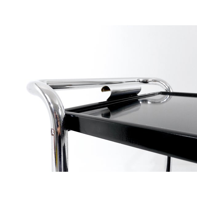 Swiss Vintage Bauhaus Tea Cart by Bigla, 1940 For Sale - Image 6 of 18