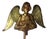 19th Century Bronze Doré Byzantine Style Angels on Lucite Stands - a Pair For Sale - Image 4 of 6