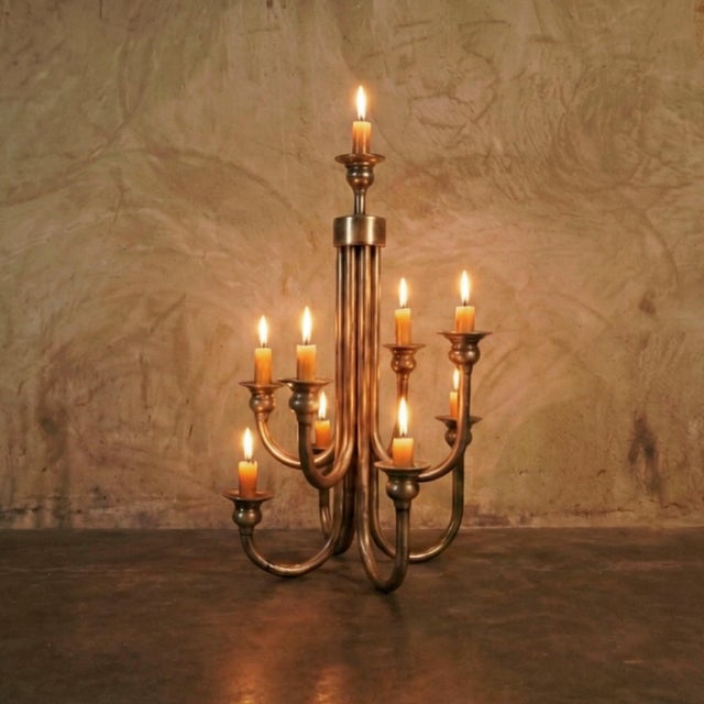 1960s 1960s Silver Plated Bauhaus Style Candlestick For Sale - Image 5 of 18