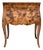 Italian Oyster Burl Two Drawer Small Chest / Side Table For Sale